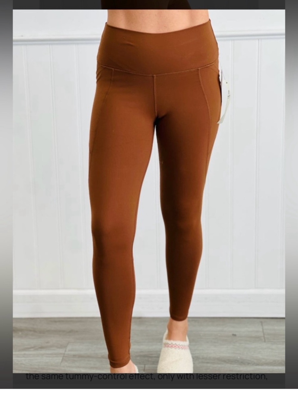 Mono B Burnt Orange High-Waist Full-Length Leggings